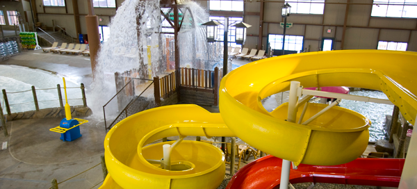 Waterslides and Kids Area